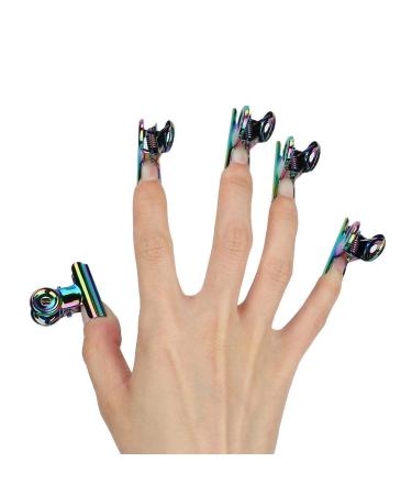 Nail Extension Clips - 5PCS Stainless Curve C Nail Clamp | Multifunctional Nail Art Accessories & Metal Tools - Buy Online on SooperMarket.com