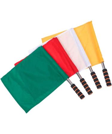 BESPORTBLE Sports Referee Flags Set - Stainless Steel Pole Stick - 4pcs - Buy Online on SooperMarket.com