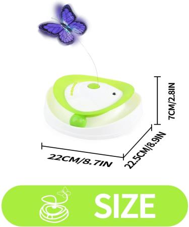 All for Paws 2 in 1 Interactive Cat Toy - Fluttering Butterfly & Rolling Balls - Automatic Indoor Kitten Spinner Toy - Buy Online on SooperMarket.com