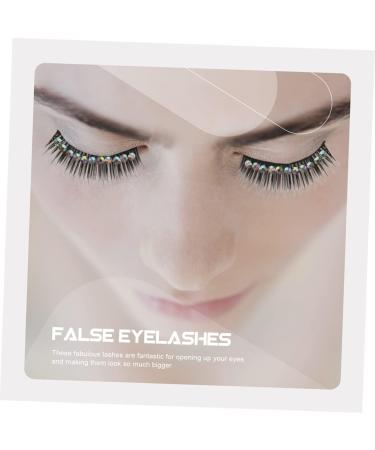 DRESSOOS 10 Pairs Diamond False Eyelashes Exaggerated Eyelashes False Lash Gems Eyelash Cosmetic Lashes Performance Eyelash Women Eyelash Rhinestone Eyelashes Lash Extensions Fake Lashes - Buy Online on SooperMarket.com