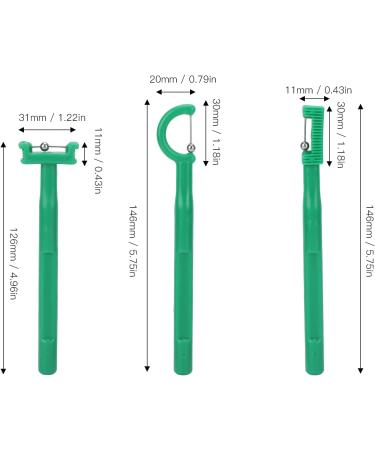 3-Piece Tongue Tip Exercise Set: I-Shaped T-Shaped & C-Shaped Trainers for Enhanced Oral Fitness - Buy Online on SooperMarket.com