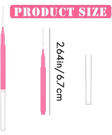 Widybord Set of 150 Mini Eyebrow Brushes with Caps for Brow Lamination and Eyelash Lifting Tools - Buy Online on SooperMarket.com