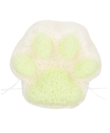 WOFASHPURET Baby Facial Foam Sponge Bath cat paw Bath Sponge exfoliating Body Scrubber Baby Powder Talc- Bath sponges for Shower Baby Sponge for Bathing Child Frosted Body wash