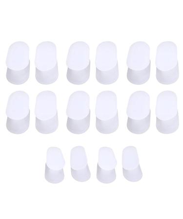 Anggrek Gel Toe Separators - 8 Pairs Silicone Toe Separators for Pain Relief and Hallux Valgus Corrector - Reduce Friction Between Toes - Sizes Small to Large - Buy Online on SooperMarket.com