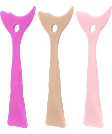 3pcs Reusable Silicone Eyeshadow and Mascara Shield Applicator Guard Pads Stencils Wing Tip Portable Easy Makeup Tool for Face Cream Mask - Buy Online on SooperMarket.com
