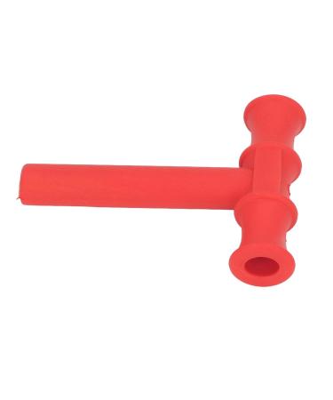 Sensory Chewing Oral Motor Skills Tool | T-Shaped Chewing Tube for Speech Training | Chewing Tubes for Kids & Adults - 8x6 cm Red - Buy Online on SooperMarket.com