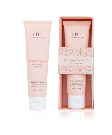 FarmHouse Fresh Marshmallow Melt Shea Butter Hand Cream  Marshmallow  2 Fl Oz