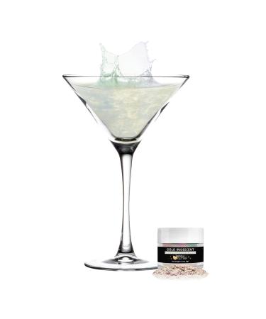 Gold Iridescent BREW GLITTER Edible Glitter For Drinks, Cocktails, Beer, Garnish Glitter & Beverages | KOSHER & HALAL Certified | 100% Edible & Food Grade | Vegan, Gluten, Nut Free (Gold Iridescent)