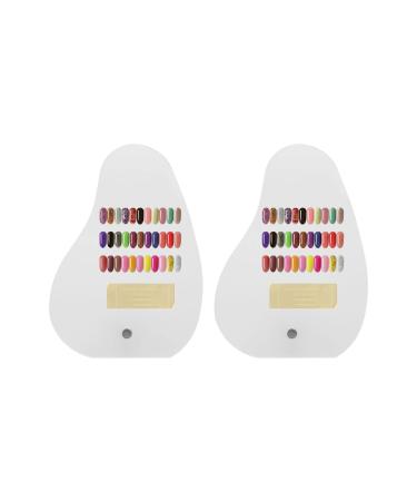 2pcs Nail Art Display Board Nail Tip Nail Art Decorations Display Board Rack Nail Art Showing Holder Acrylic Display Board