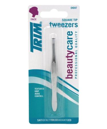 Trim Square Tip Tweezers - 6 Pack | Precision Tweezing Tool - Buy Online on SooperMarket.com