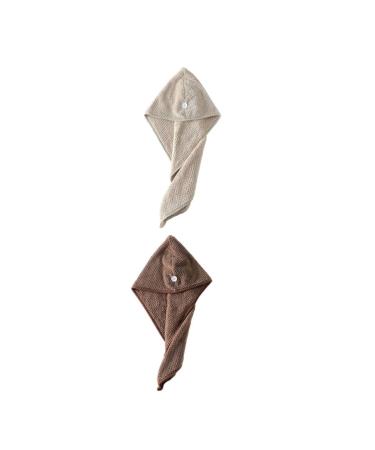 MAGICLULU 2pcs Dry Hair Cap Simple Hair Drying Hat Supple Hair-Drying Caps Absorbent Hair Drying Hat Comfortable Dry Hair Hat Water Absorbent Drying Hat Quick-Drying Hat Hair Drying Caps