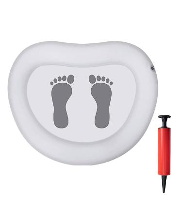 Teksome Inflatable Pool Foot Bath Basin | Portable Inflatable Feet Bath Basin - White Inflatable Basin with Pump Foot Soaking Bath Basin for Swimming Pool Clean Feet