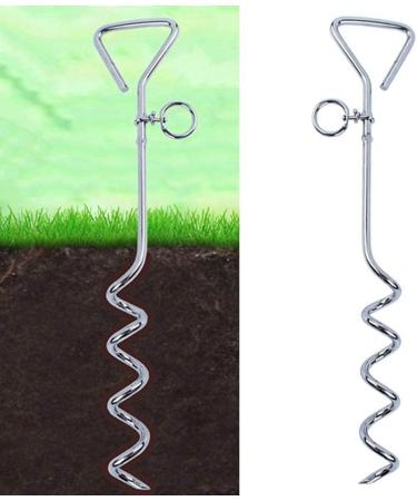 Dog Stake Metal Pet Stake Spiral Tie-Out Pet Supply Tether Dog Leash Anchor Stakes with Spiral Shape Suitable for Outdoor Yard and Camping Small Medium and Large Pets Stake-Out Spike Dog tie out - Buy Online on SooperMarket.com