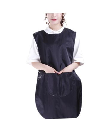 NOLITOY Barber Cape Fashion Design Haircut Apron Barber Apron Beauty Salon Smock Black Apron Tank Tops Black Work Dress Black Tank Top Cape for Barber Shop Barber Supplies Disposable Cloak