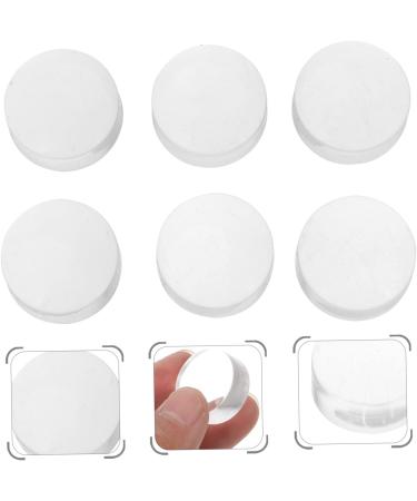 Ipetboom French Tip Nail Tool 6pcs Nail Art Silicone Stamp Silica Gel Cosmetic Transfer Seal Manicure Tools 2.50X2.50X1.30CM Transparent 1 - Buy Online on SooperMarket.com