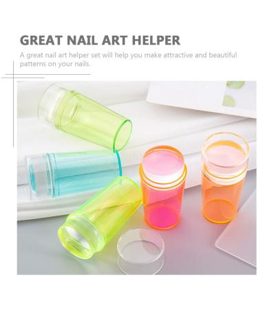 Uonlytech 2-Piece Silicone Nail Art Stamper Set | DIY Nail Decor Tools | International Shipping - Buy Online on SooperMarket.com