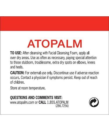 ATOPALM Intensive Moisturizing Cream for Dry & Sensitive Skin - Face Moisturizer (3.4 Fl Oz) - Buy Online on SooperMarket.com
