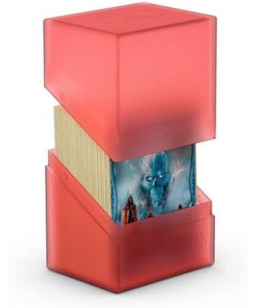Ultimate Guard Boulder 100 Deck Case - Large Ruby - Secure and Stylish Storage Solution - Buy Online on SooperMarket.com