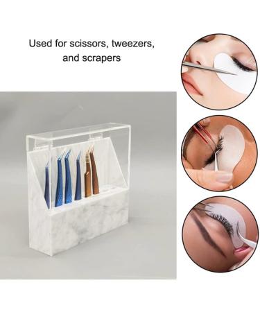 8 Holes Acrylic Tweezers Holder with Dust Cover - Durable Eyelash Extension Tools Organizer - Buy Online on SooperMarket.com