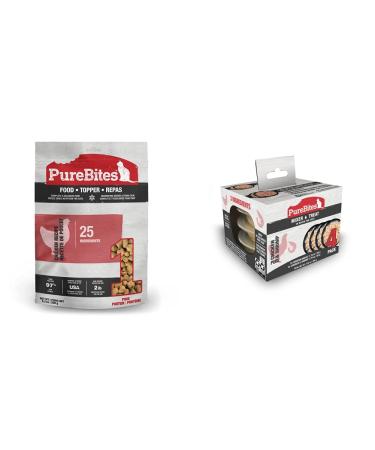 PureBites Chicken Recipe Cat Food Topper 9.2oz | 260g + PureBites Mixers Variety 4 Pack for Cats (1PBCW5001M4PFR14)