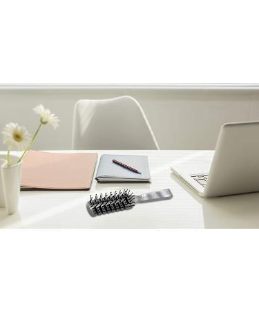 Dukal Pack of 12 Gray Plastic Hairbrushes - 8 Inch Gentle Brushing for Healthy Hair Maintenance - Convenient Rounded Bristles for Proper Hair Care - Buy Online on SooperMarket.com