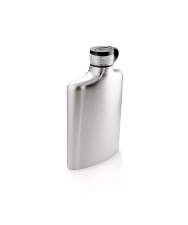 GSI Outdoors - Glacier Stainless Hip Flask for Camping, BBQ, Backpacking, Travel and Festivals - 8 oz. Silver 8 fl. oz.