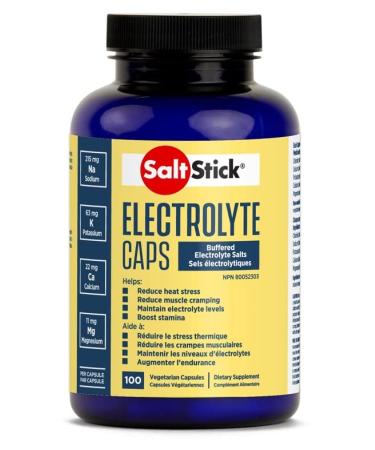 Saltstick Electrolyte Caps Buffered Electrolyte Salts 100 Capsules