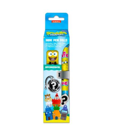 Spongebob sponge head ballpoint pen with 2 collection figures pen in the design of the popular children's series official merch ideal for fans