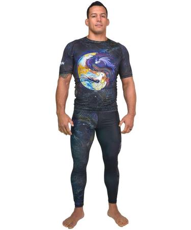 SHOGUN Fight Rash Guard BJJ MMA Premium Jiu Jitsu Grappling Compression Shirt - Large - Buy Online on SooperMarket.com