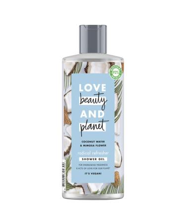 Love Beauty And Planet Vegan Shower Gel Coconut Water and Mimosa Flower Shower Gel for Women 4 month supply (6X500ml)