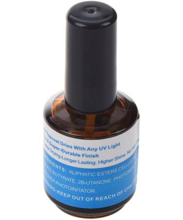 Prakti UV top coat layer glowing gel bright varnish artistic manicure - Buy Online on SooperMarket.com