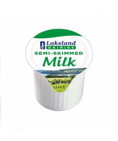 Lakeland Dairies Semi-Skimmed Milk Mini Pots 360x12ml pots (3 x 120 Pots)
