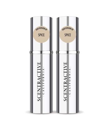 CA Perfume Impression of Emra Spice For Women & Men Fragrance Concentrated Long Lasting Eau de Parfum Spray Refillable Glass Atomizer Bottle 0.17 Fl Oz/5ml-X2 EMRA SPICE 0.17 Fl Oz X 2