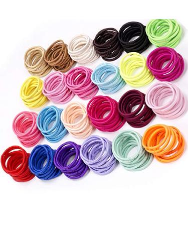 JOYOYO 240 Pcs Baby Hair Bands - 24 Colors Elastic Solid Color Girls Hair Bands - No Damage Rubber Bands for Thin Hair - Ponytail Decoration Fixer - Hair Accessories (Pack of 1) - Buy Online on SooperMarket.com