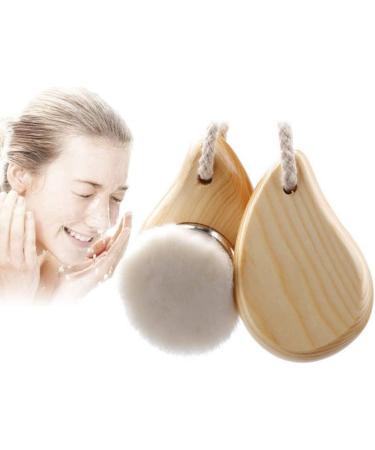 Facial Cleanser Brush with Wood Handle Cleansing Soft Bristle Face Care Clean Tool for Women Men Soft Bristle Face Cleansing - Buy Online on SooperMarket.com