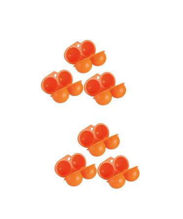 OSALADI 6 Pcs Outdoor Container Containers for Fridge Egg Container Eggs Egg Case Egg Box Egg Rack Portable Random Colorx2pcs 11.5X7X7cmx2pcs