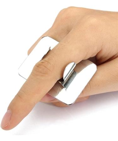 Tumnea Nail Mixed Palette - Stainless Steel Ring Manicure Tool | Eyeshadow Color Mixing Palette for Nail Polish & Foundation - Buy Online on SooperMarket.com