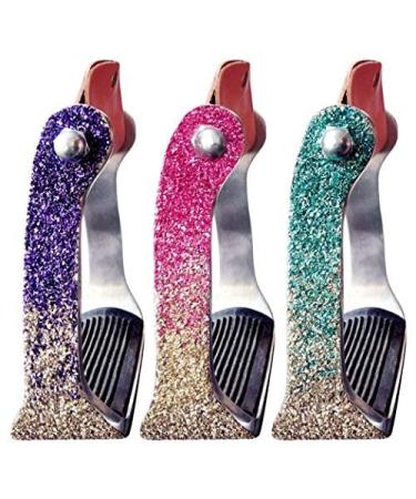 Showman Ombre Glitter Overlay Stirrups Pink