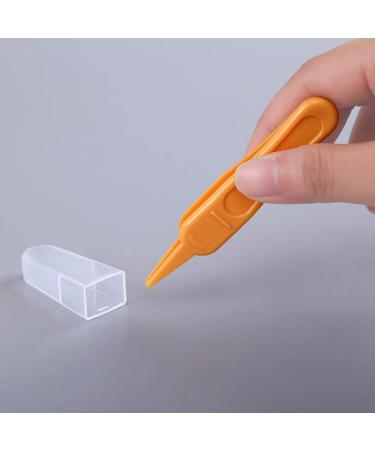 Ouceanwin Infant Nose Tweezers Set - 5 Safety Round Head Plastic Tweezers for Baby Nose Cleaning and Navel Care - Buy Online on SooperMarket.com