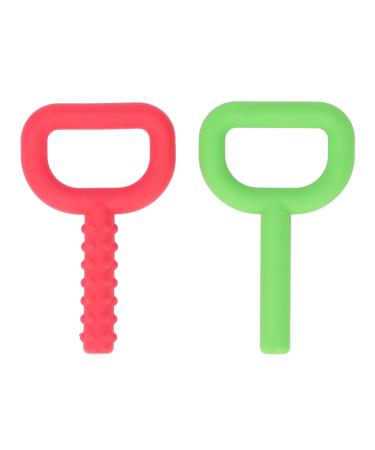 2 Pack D Letter Chew Toys Silicone Teething Toys for Autistic Sensory Suitable for Autism ADHD SPD