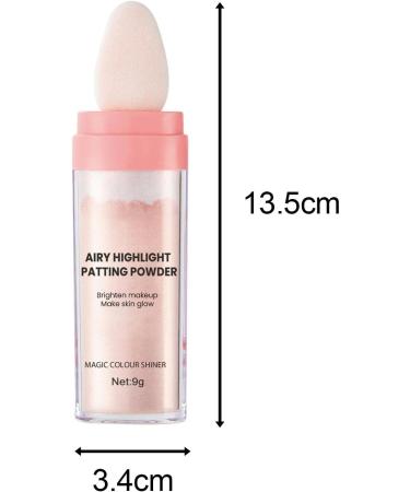 predolo Highlighter Powder Glow Brightener Face Blusher Patting Powder Smooth Loose Powder Setting Powder Shimmer and Shine for Makeup Pink - Buy Online on SooperMarket.com