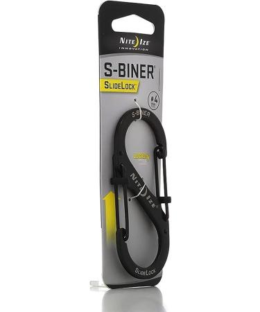 Nite Ize S-Biner Slide Lock Carabiner #4 - Black [LSB4-01-R3 & LSB4-11-R3] - Buy Online on SooperMarket.com