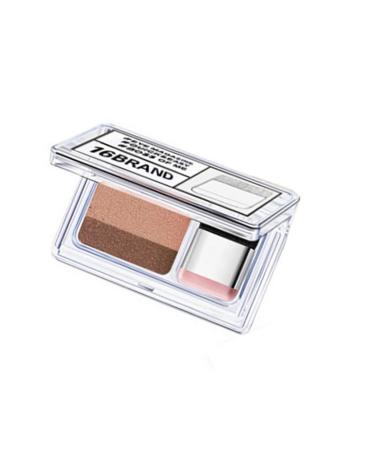 Lazy Eyeshadow Long Lasting Waterproof Eyeshadow Two Tone Glitter Gradient Eye Shadow Palette with Brush Lazy eyeshadow