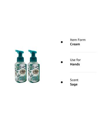 Bath and Body Works White Tea and Sage Hand Soap 2-Pack with Ginseng Extract - 8.75 oz - Buy Online on SooperMarket.com
