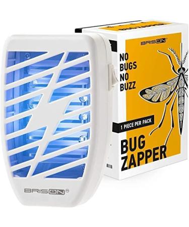 Indoor Bug Zapper Fly Zapper Mosquitos Zapper - Electric Portable Plug in Home Insects Zapper for removes Insects Mosquitos Files Bugs Gnats Moths - White (1Pack, White)