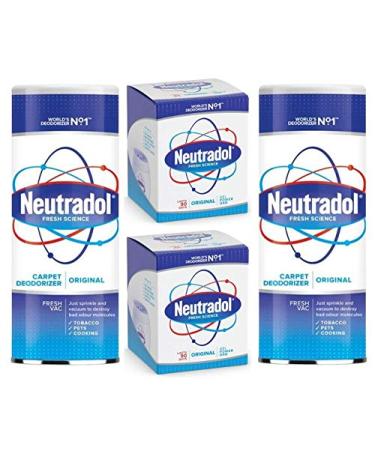 Neutradol Original Carpet Deodoriser and Gel Power Orb Set for Fresh and Clean Home and Offices. 2 x Carpet Deodoriser and 2 x Gel Power Orbs