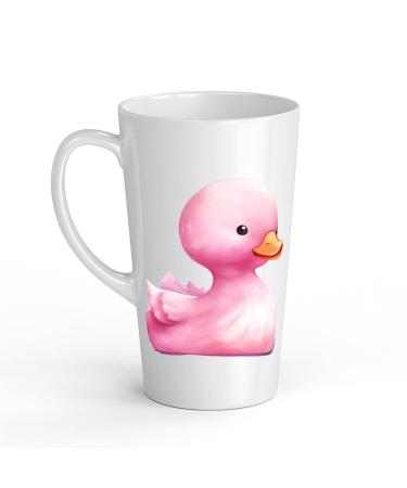 White Ceramic Kids Canard Mug - Large 483 ml Perfect for Hot Chocolate or Milk Fun and Easy to Use