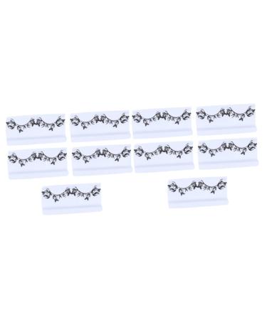 FOMIYES 10 Pairs Paper Cutting Lashes False Eyelashes Kit Artificial Eyelashes False Lashes Makup Party Eyelash Dress Masquerade Lashes Pink Cutting Shears Fake Lashes Natural The Photo
