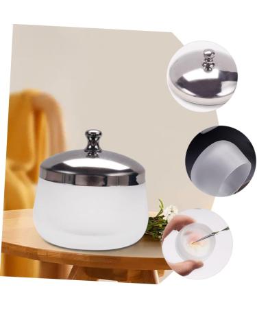 Healeved Nail Art Crystal Cup Decorative Monomer Dish Liquid Containers Manicure Tool Dappen Dish with Lid Nail Art Cleaning Tool Glass Cleaning Cup Stainless Steel Mixing Cup Carved - Buy Online on SooperMarket.com