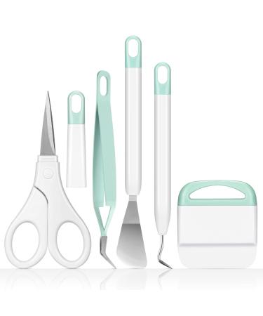 ArtAt Craft Weeding Tools for Vinyl: Craft Vinyl Tools Kit Precision Scrapbooking Tools Including Sticker Tweezers  Scissors  Spatula  Weeder  Scraper